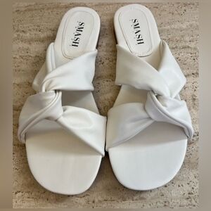 White Women's Slide Sandals